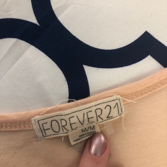 Coral Long Sleeve Forever 21 Shirt - Picture 3 of 3